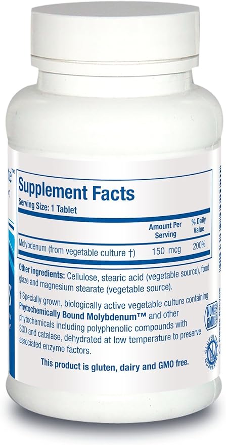 Biotics Research MoZyme Forte Molybdenum 15 mcg, Liver Support, Detoxification, Essential Trace Element, Healthy Metabolism, Antioxidant Support 1 Tablets