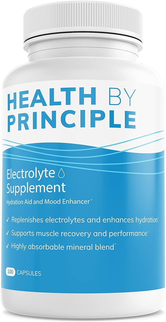 Electrolyte Supplement – Muscle Cramp Prevention, Rapid Rehydration -100 Easy to Swallow Veggie Capsules