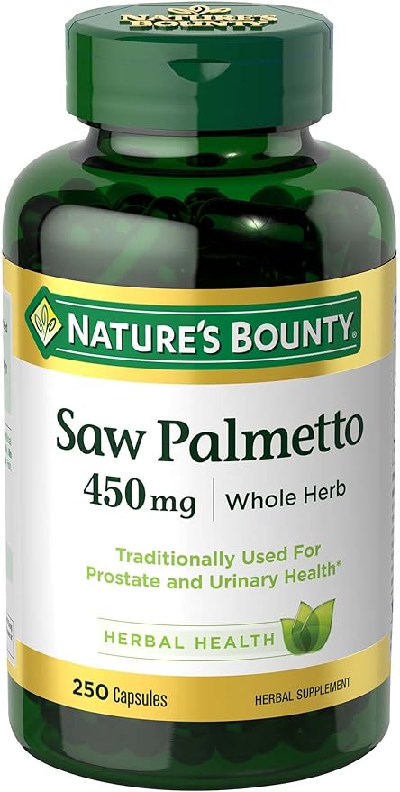 Nature's Bounty Saw Palmetto 450 mg Capsules 250 ea