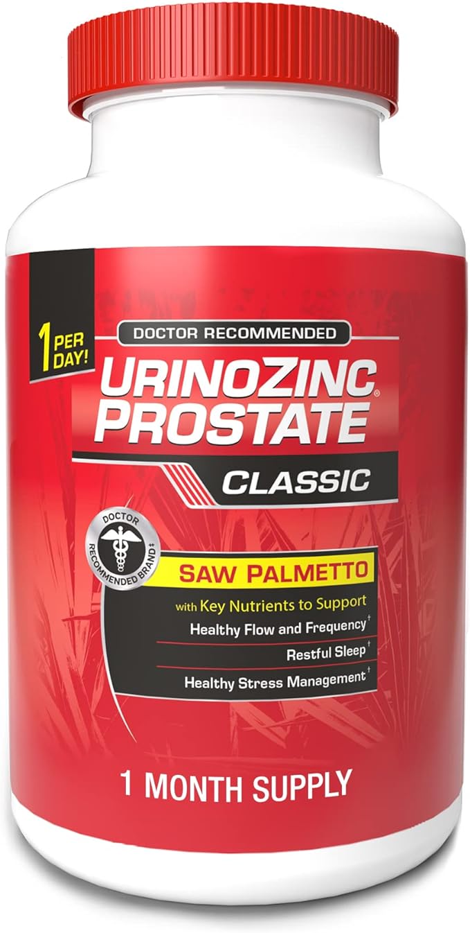 Urinozinc Prostate Classic Formula Health Supplement, 60 Capsules