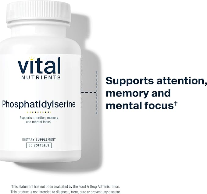 Vital Nutrients - Phosphatidylserine - Cognitive Support - 150 mg - 60 Softgels per Bottle