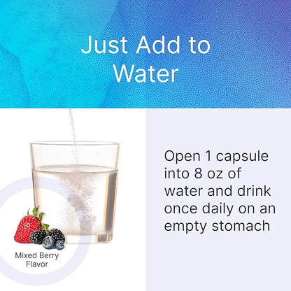 Microbiome Labs PyloGuard - Patented Lactobacillus reuteri DSM17648 Drink Mix - Gut Health & Immune Support Supplement - Mixed Berry Flavored Postbiotic (30 Capsules, Add Contents to Water)