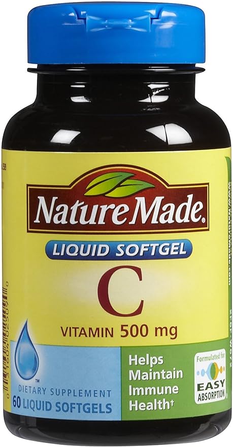 Nature Made Vitamin C 500 Mg Softgels, 60-Count