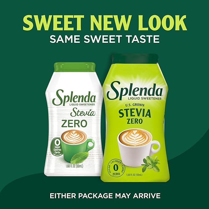 SPLENDA Stevia Liquid Zero Calorie Sweetener Drops, 1.68 Ounce Bottle (Pack of 1)