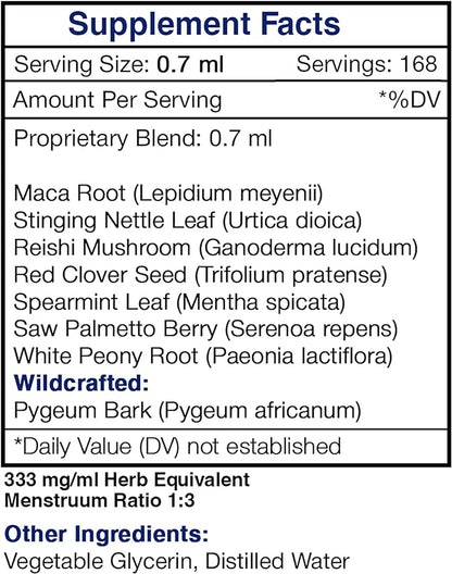 Prosta Vigor Alcohol-Free, Glycerite Pygeum, Maca, Stinging Nettle, Reishi Mushroom, Red Clover, Spearmint, Saw Palmetto, White Peony. Tincture Herbal Extract Healthy Prostate Formula 2x4 OZ