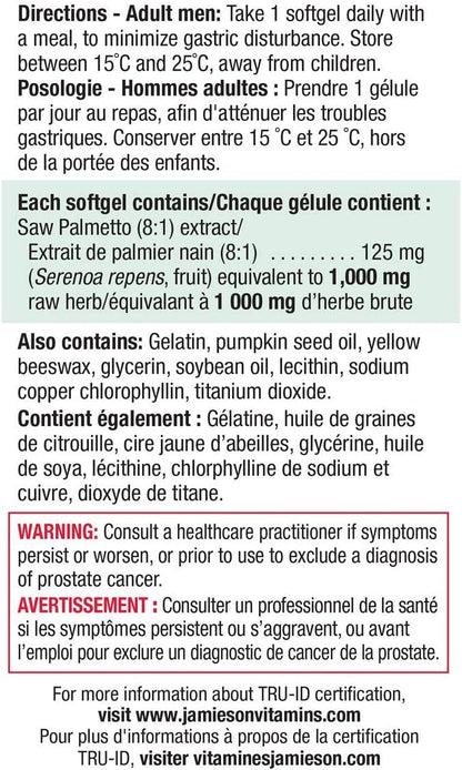 Jamieson Prostease Saw Palmetto 60 Caplets