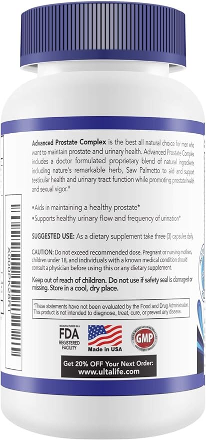 Advanced Saw Palmetto Prostate Supplement For Men w/ Beta Sitosterol + #1 Rated Best Health Formula to Reduce Urge For Frequent Urination, DHT Blocker, Improve Sleep, Performance- 90 Capsules