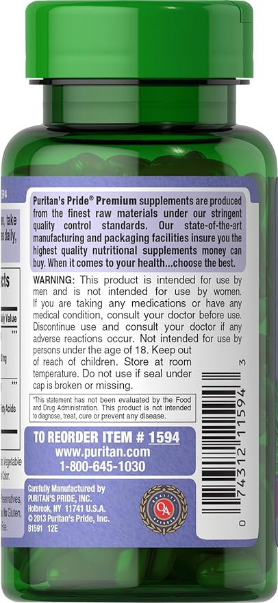 Puritan's Pride Saw Palmetto 250Mg, 90 Count - Packaging May Vary