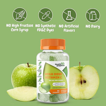 Vitamins (60 Count (Pack of 1), Sour Apple)