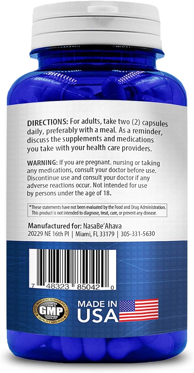 NASA Beahava 100% Pure Resveratrol - 1000mg Per Serving Max Strength (180 Capsules) Antioxidant Supplement Extract, Natural Trans-Resveratrol Pills for Heart Health & Weight Loss