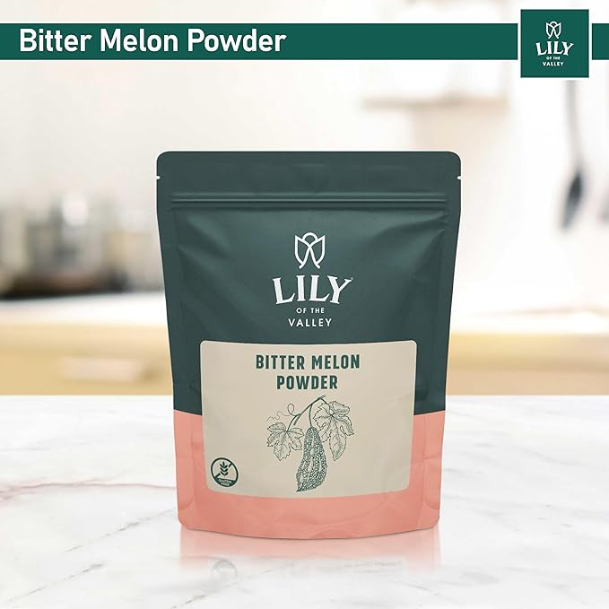 Lily of the Valley Bitter Melon Powder (Karela Powder) - Ideal for Smoothies & Shakes - Momordica Charantia - Healthy Lifestyle - Vegan & Gluten-Free - Packed in Resealable Pouch (16oz, 453g)