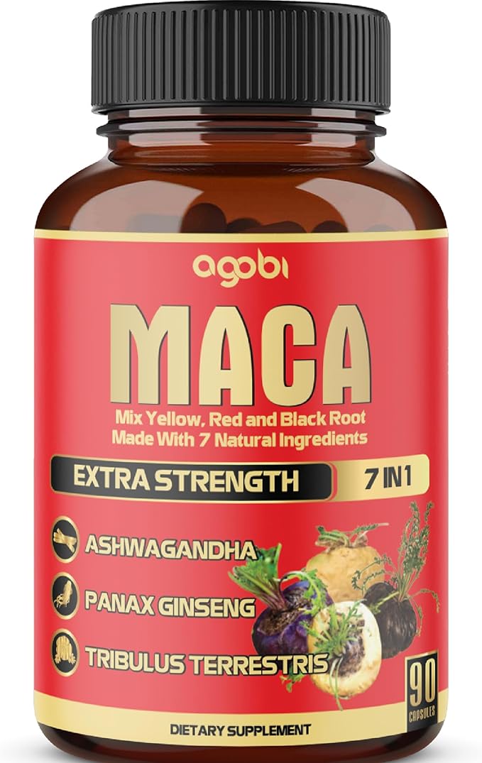 Maca Root Capsules - Supports Natural Health - Energy - Performance & Mood Supplement - Enhanced Blood Flow 3-Month Supply