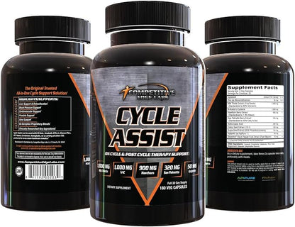 Cycle Assist by CEL: All-in-One On Cycle Support with Advanced Liver Assist and Organ Protection. 60 servings. Includes Milk Thistle, Saw Palmetto, and Hawthorne.