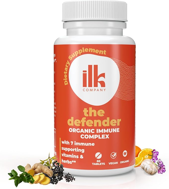 Organic Immunity Support Supplement - Contains Elderberry, Astragalus, Ginger, Moringa & Garlic - Made in The USA