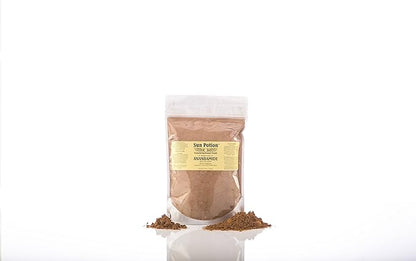 Organic Anandamide 222g by Sun Potion - Raw Unsweetened Cacao Powder and Tonic Herbs - Includes Tocos Ashwagandha Reishi Maca Moringa Turmeric Astragalus Cayenne Cinnamon and Others