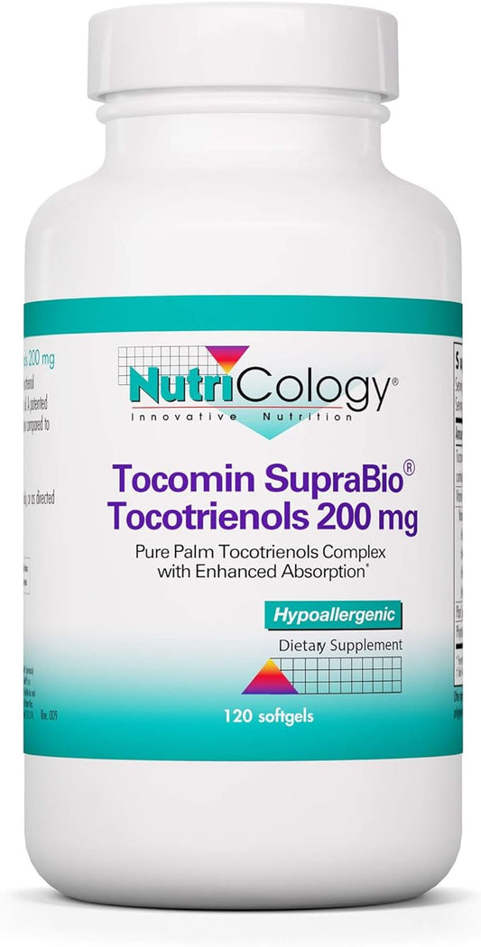 Nutricology Tocomin Suprabio Tocotrienols Softgels, 200mg, 120 Count