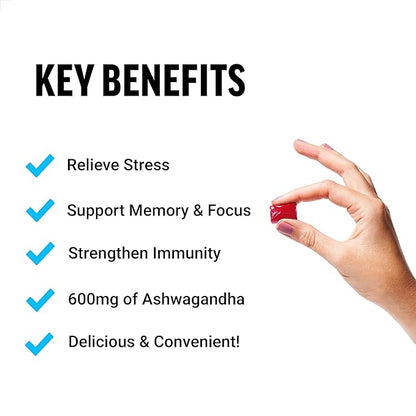 Force Factor Amazing Ashwa for Stress Relief, Memory, Focus, and Immune Support Health, Ashwaganda Supplement with KSM-66 Ashwagandha for Stress, 60 Soft Chews