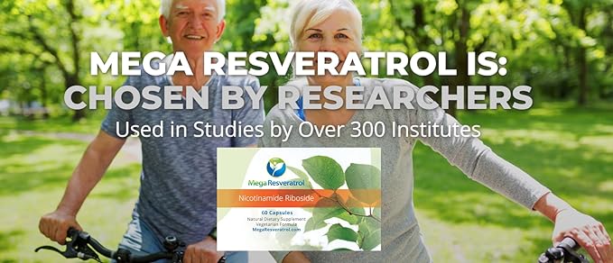 Mega Resveratrol Nicotinamide Riboside (NR). 99% Standardized Micronized Crystallized NR, 60 Veggie Caps, 250mg per Capsule. Purity Certified. NO Toxic “inactive” Ingredients. Keto, Vegan, Non-GMO.