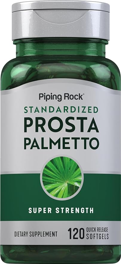 Piping Rock Saw Palmetto Extract | 120 Softgels | Standardized Prosta Palmetto | Super Strength | Non-GMO, Gluten Free