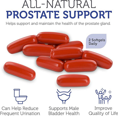 Zahler ProstAid+ Prostate Supplements for Men with Lycopene & Norway Spruce for Urine Flow, Prostate Support - Made in USA, Kosher - Prostate Health Supplements for Men (60 Vegetarian Softgels)