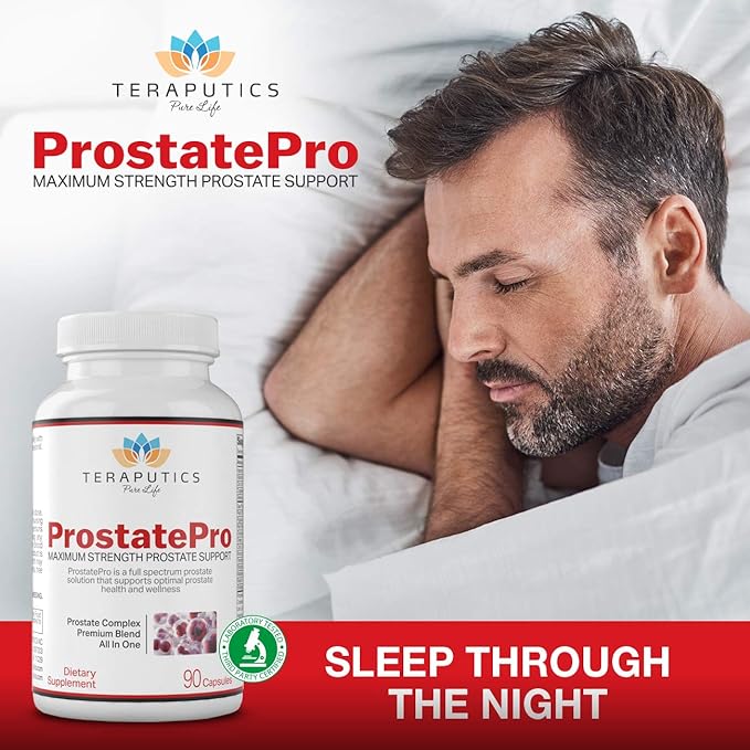 ProstatePro - 33 Herbs Saw Palmetto Prostate Health Supplements For Men | Reduce Urination | Hair Growth w/ DHT Blocker | Beta Sitosterol, Pygeum and Saw Palmetto for Men Prostate Support, 90 Capsules