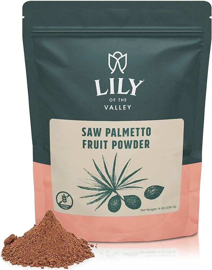 Lily of the Valley Saw Palmetto Fruit Powder - Serenoa Repens - Great for Cooking and Smoothies - Vegan & Gluten-Free - Packed in Resealable Pouch (8oz, 226g)