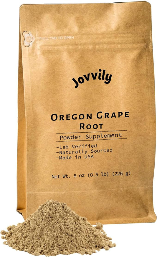 Oregon Grape Root Powder - 8 oz - Single Ingredient, Herbal Supplement