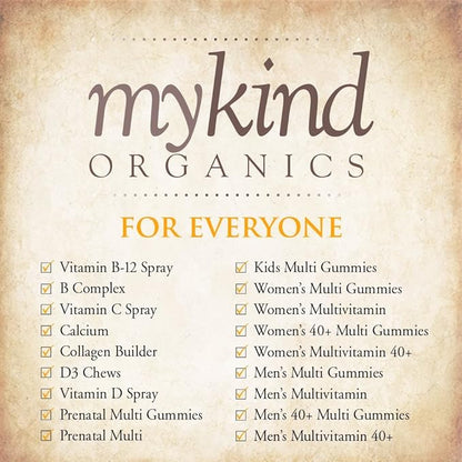 Garden of Life mykind Organics Vegan Vitamin D3 for Women and Men, Liquid 1000 IU Per Spray, D3 Plus Omegas - Vanilla Flavor - 125 Servings - 2fl oz Liquid Whole Food D3 Vitamin Supplement