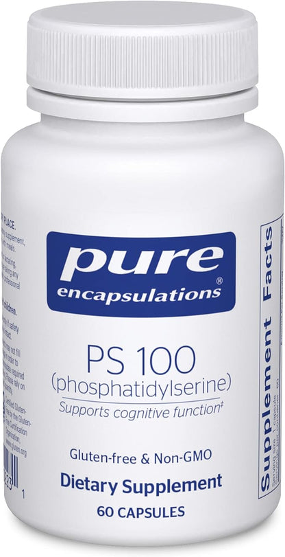 Pure Encapsulations PS 100 | Phosphatidylserine Amino Acid Supplement for Brain and Memory* | 60 Capsules