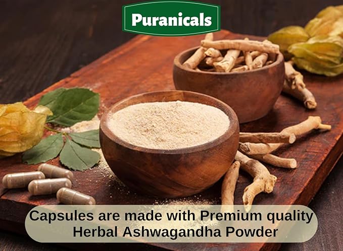 Ashwagandha Premium 320 Capsules Non GMO and Gluten Free | Herbal Supplement | 500 mg Per Serving | Made with 100% Pure Herb Ashwagandha Powder