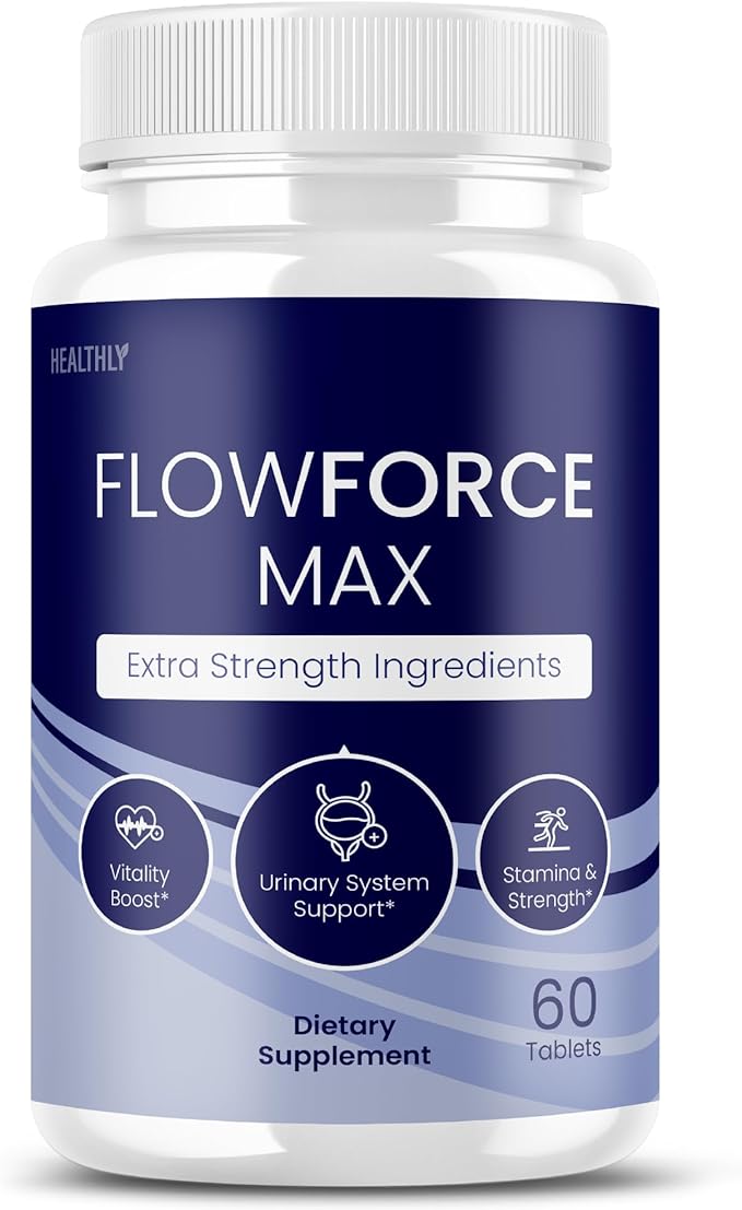 Flow Force Max Prostate Support Supplement - Official Formula - FlowForce Max Advanced Pills Reviews Alternative to Chewable Candy, Tablets Flow Force Max Candy Extra Strength Prostate (60 Capsules)