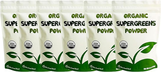 Cherie Sweet Heart Supergreens Powder - Green Superfood - Organic Greens Powder Super Greens - Smoothie Powder - Superfood Powder - Powdered Greens - 2.25LB Super Greens Powder - 204 Servings