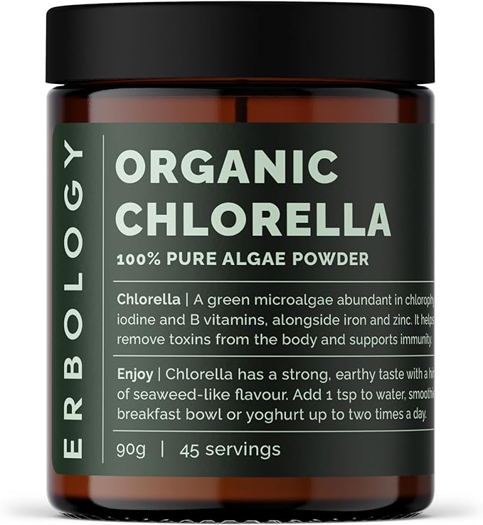 Erbology Organic Chlorella Powder 3.2 oz - 45 Servings