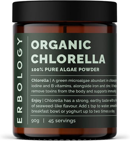 Erbology Organic Chlorella Powder 3.2 oz - 45 Servings