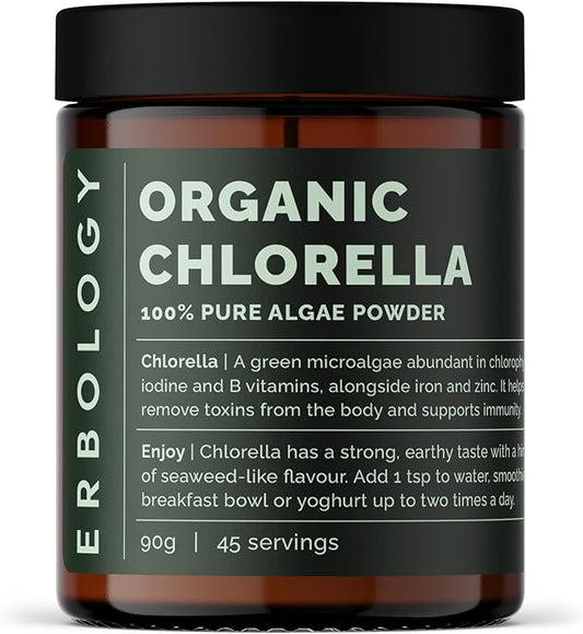 Erbology Organic Chlorella Powder 3.2 oz - 45 Servings