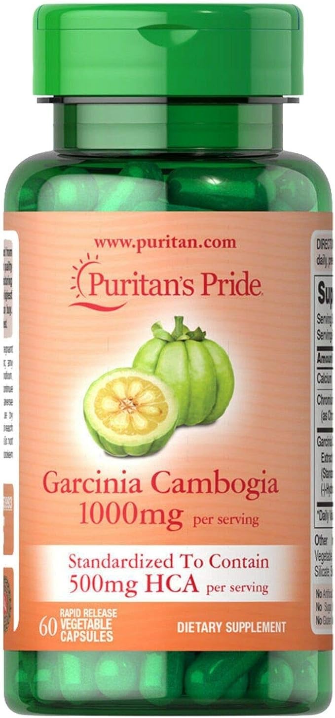 Puritan's Pride Garcinia Cambogia Vegetable Capsules, 1000mg, 60 Count