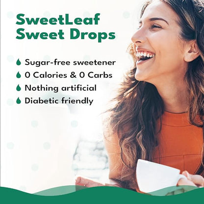 SweetLeaf Sweet Drops Liquid Stevia Sweetener, Stevia Clear, 4 oz