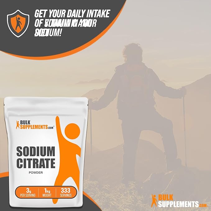 BulkSupplements.com Sodium Citrate Powder - Powder for Cooking - Food Thickener - Sodium Citrate for Cooking (1 Kilogram - 2.2 lbs)