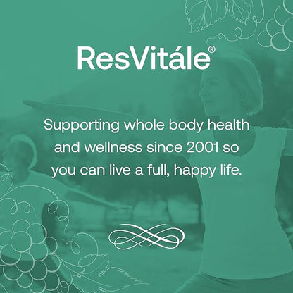 ResVitále Resveratrol 500 mg - Resveratrol Supplement for Men and Women - 60 Veggie Capsules