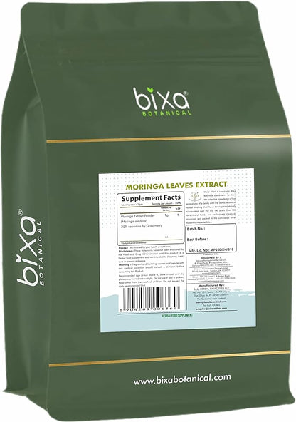 bixa BOTANICAL Moringa/Shigru (Moringa oleifera) Dry Extract - 30% Saponins by Gravimetry | Pack of 1