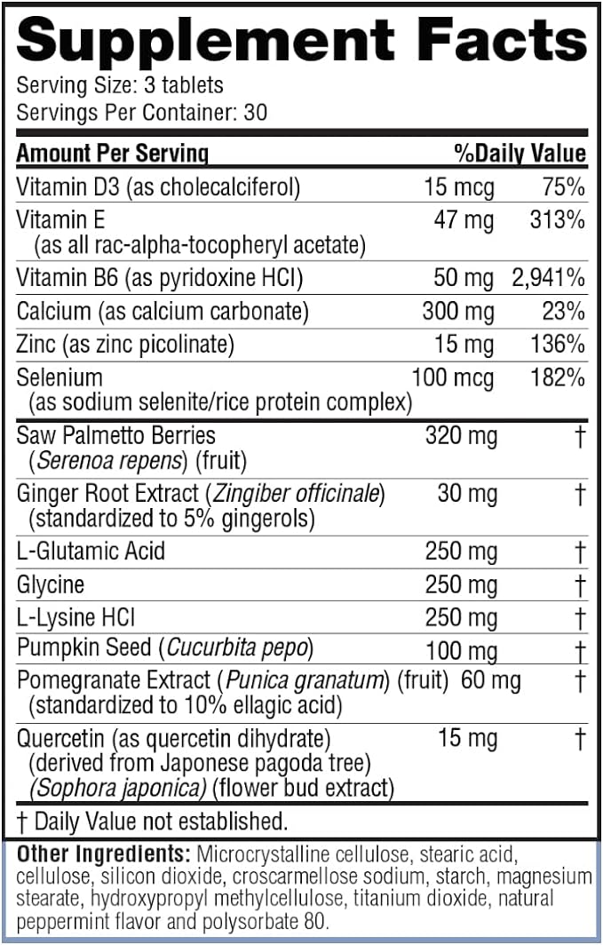 Real Health The Prostate Formula - Prostate Supplements for Men, Prostate Health, Prostate Relief, Saw Palmetto for Men, Prostate Vitamins - 90 Count