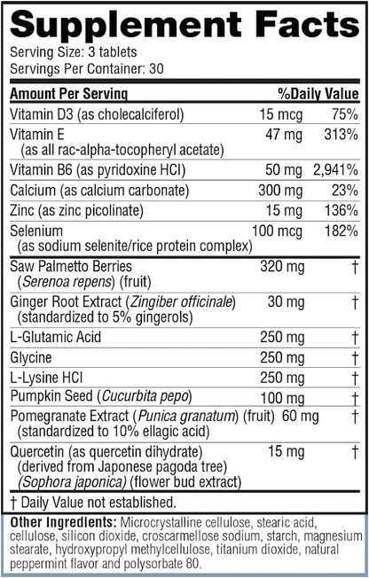 Real Health The Prostate Formula - Prostate Supplements for Men, Prostate Health, Prostate Relief, Saw Palmetto for Men, Prostate Vitamins - 90 Count