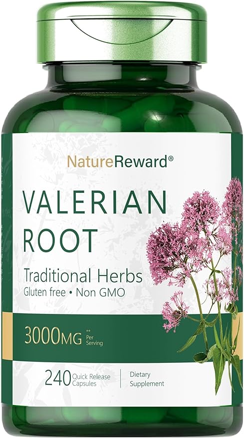 Valerian Root 3000MG - Gluten Free Non-GMO Traditional Herb - 240 Quick Release Capsules