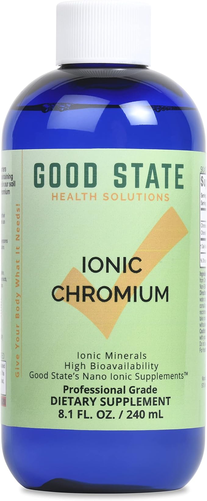 Good State Liquid Ionic Chromium (96 servings at 600 mcg - 8 fl oz)