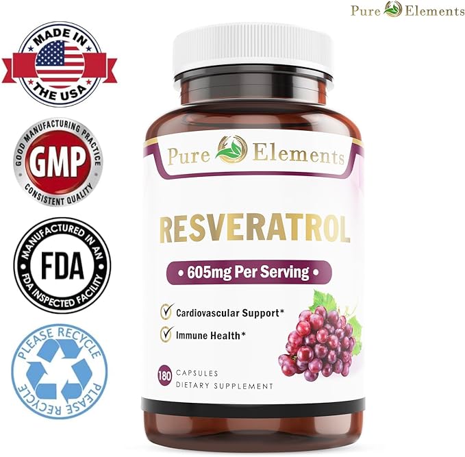 Resveratrol 1450mg Extra Strength Formula to Promote Better Skin and Immunity with Green Tea Extract,Grape Seed Extract,Red Wine Extract and Others 90 Days Supply