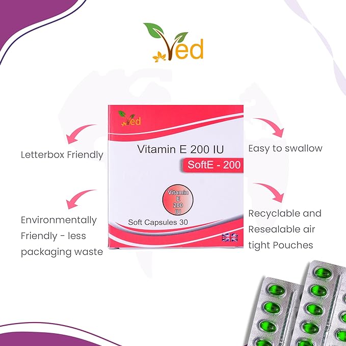 VED Vitamin-E 200 IU SOFTGEL Capsule (15X2)