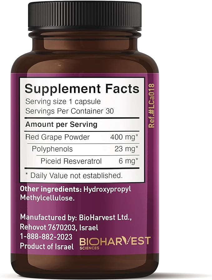 12-Hour Sustained Release Piceid Resveratrol Supplement. Nitric Oxide Supplement. Supports Heart Health, Blood Flow, Boost Oxygen Superfood Powder, Keto Friendly. Vegan & NON-GMO. 30 Day Supply.