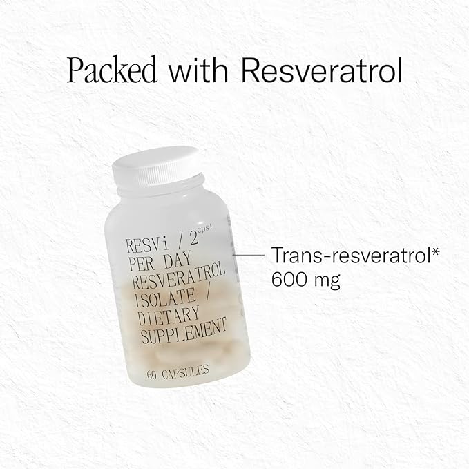 FOREVER YOUNG RESVi | 600 mg Trans Resveratrol Antioxidant Nutritional Dietary Supplement | Vegetarian Healthy Ageing Capsule | Manufactured in Greece | Bottle of 60 Vegan Capsules (30 Servings)