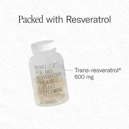 FOREVER YOUNG RESVi | 600 mg Trans Resveratrol Antioxidant Nutritional Dietary Supplement | Vegetarian Healthy Ageing Capsule | Manufactured in Greece | Bottle of 60 Vegan Capsules (30 Servings)