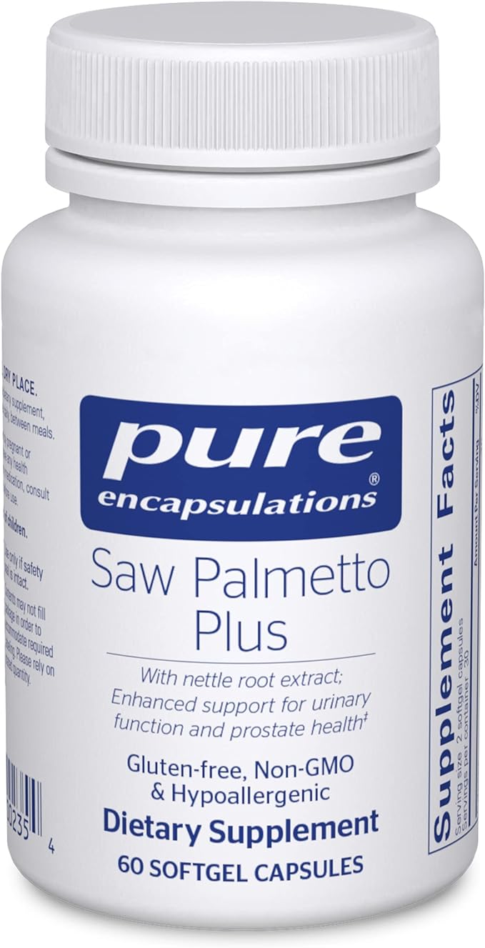 Pure Encapsulations Saw Palmetto Plus | with Nettle Root Extract to Support Urinary Function | 60 Softgel Capsules